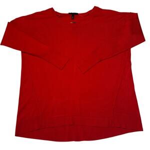 Lane Bryant Women's Red Long Sleeve Pullover Lightweight Sweater Plus Size 14/16